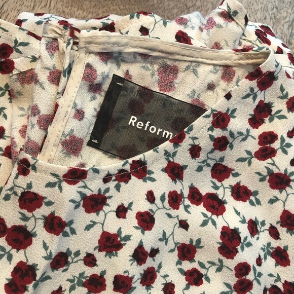 Reformation Gavin Dress in print Amber - Picture 4 of 7